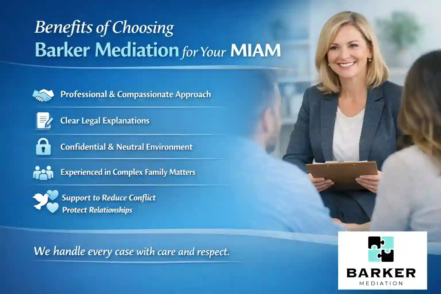 Benefits of Choosing Barker Mediation for Your MIAM Warrington